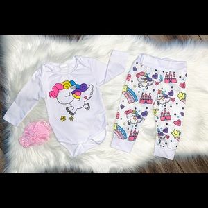 Baby girl Unicorn Set